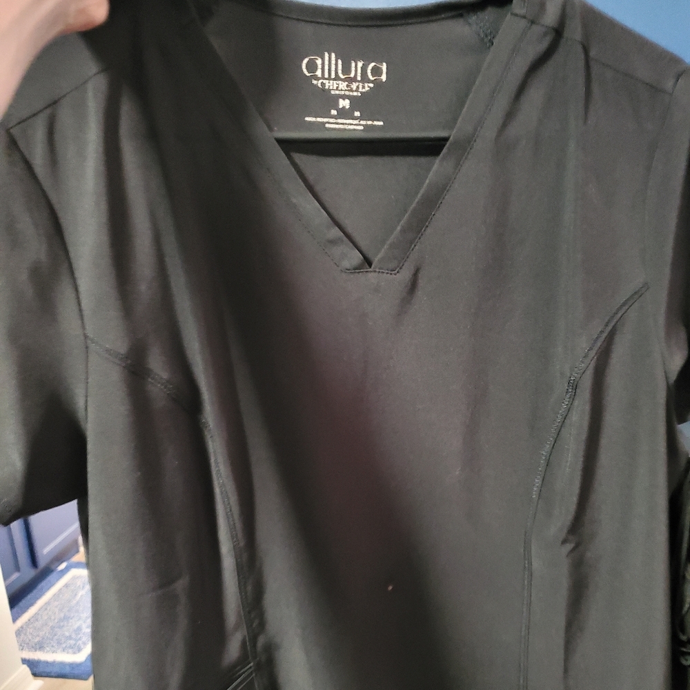 Black scrub top